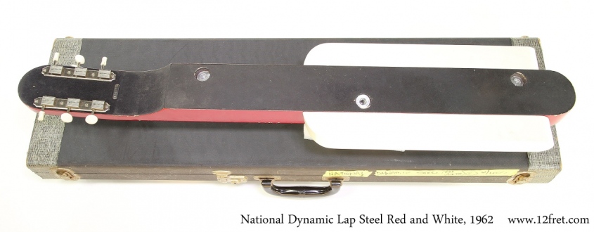 National Dynamic Lap Steel Red and White, 1962 Full Rear View
