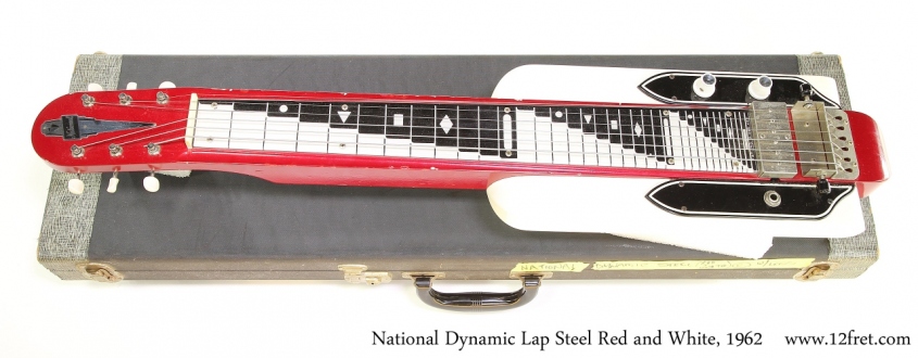 National Dynamic Lap Steel Red and White, 1962 Full Front View