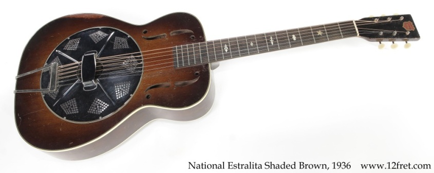 National Estralita Shaded Brown, 1936 Full Front View
