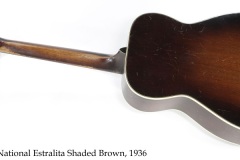 National Estralita Shaded Brown, 1936 Full Rear View