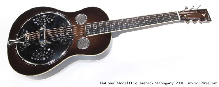 National Model D Squareneck Mahogany, 2001 Full Front View