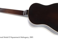 National Model D Squareneck Mahogany, 2001 Full Rear View