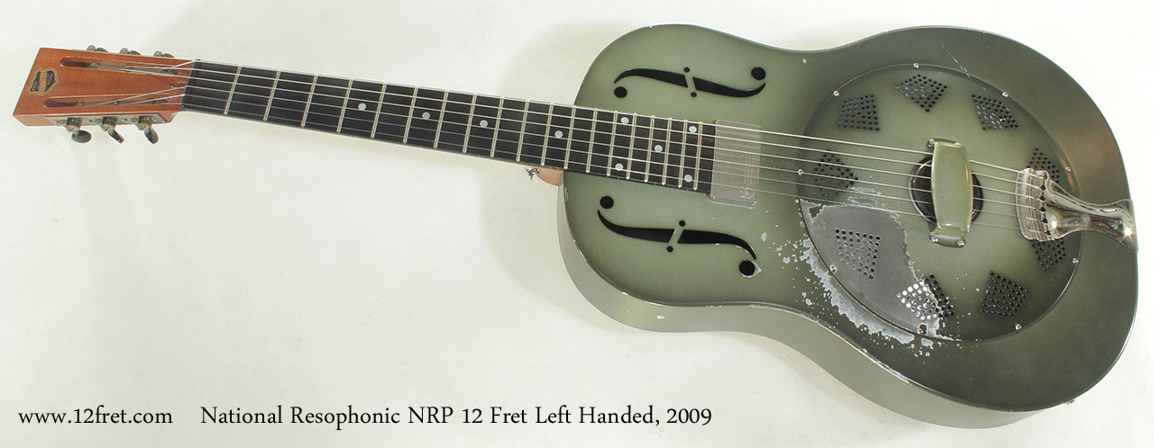 National Resophonic NRP 12 Fret Left Handed, 2009 full front view