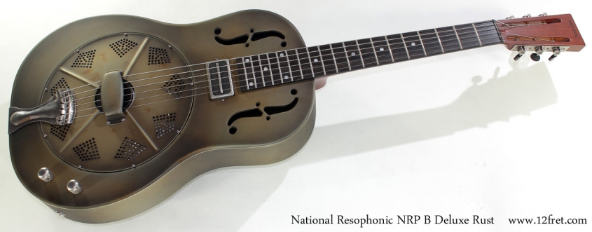 National Resophonic NRP B Deluxe Rust full front view