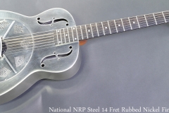 National NRP Steel 14 Fret Rubbed Nickel Finish Full Front View
