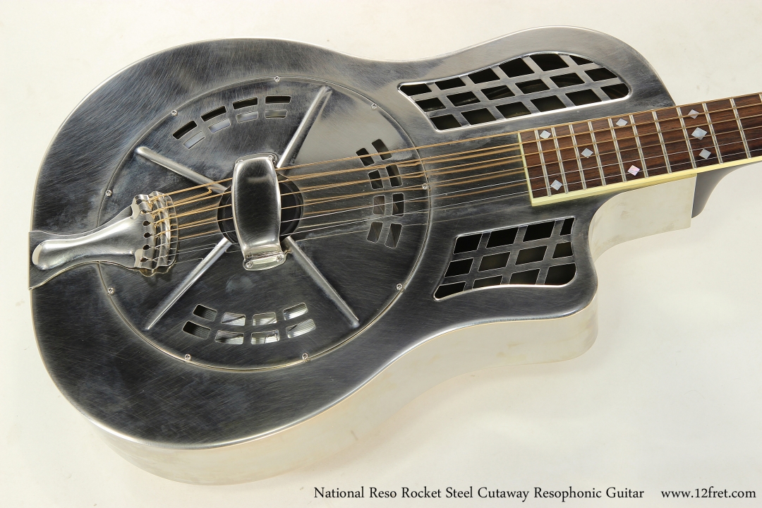 National Reso Rocket Steel Cutaway Resophonic Guitar   Top View