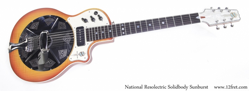 National Resolectric Solidbody Sunburst Full Front View