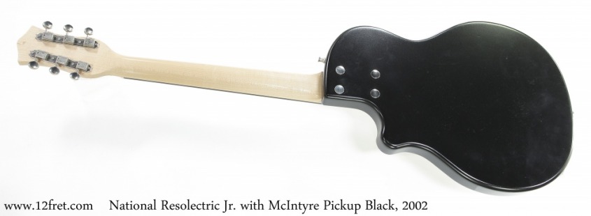 National Resolectric Jr. with McIntyre Pickup Black, 2002 Full Front View