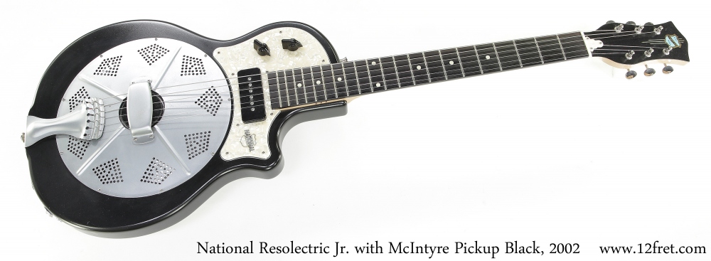 National Resolectric Jr. with McIntyre Pickup Black, 2002 Full Front View