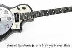 National Resolectric Jr. with McIntyre Pickup Black, 2002 Full Front View