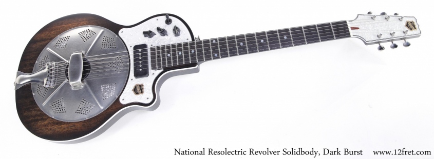 National Resolectric Revolver Solidbody, Dark Burst Full Front View