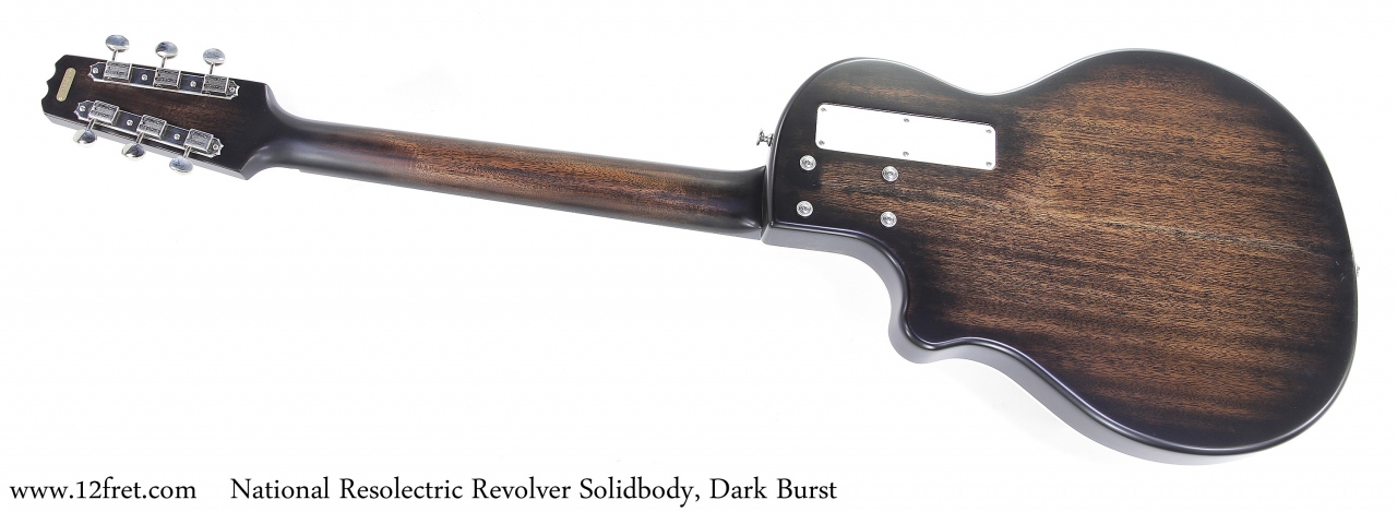 National Resolectric Revolver Solidbody, Dark Burst Full Rear View