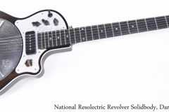 National Resolectric Revolver Solidbody, Dark Burst Full Front View