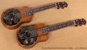 National Resophonic Rope Bound Koa Resonator Ukuleles full front view