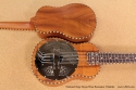 National Resophonic Rope Bound Koa Resonator Ukuleles top and back