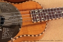 National Resophonic Rope Bound Koa Resonator Ukuleles top detail 1