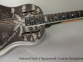 National Style 0 Squareneck Custom Resophonic Guitar Full Front View