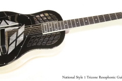 National Style 1 Tricone Resophonic Guitar   Full Front View