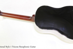 National Style 1 Tricone Resophonic Guitar   Full Rear View