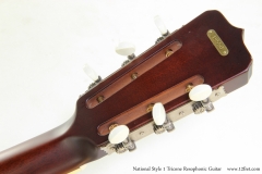 National Style 1 Tricone Resophonic Guitar   Head Rear View