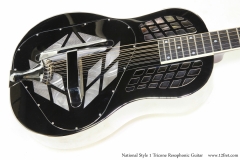 National Style 1 Tricone Resophonic Guitar   Top View