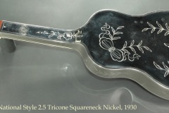 National Style 2.5 Tricone Squareneck Nickel, 1930 Full Rear View