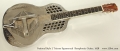 National Style 2 Tricone Squareneck Resophonic Guitar, 1928 Full Front View