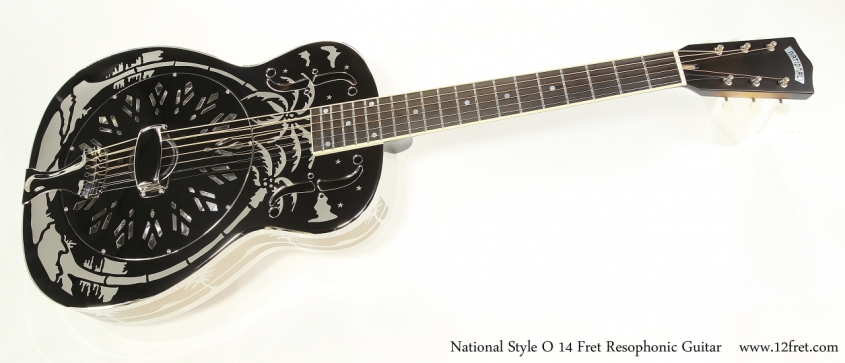 National Style O 14 Fret Resophonic Guitar  Full Front View