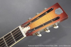 National Style O 12-Fret Nickel Plate, 2006 Head Front View