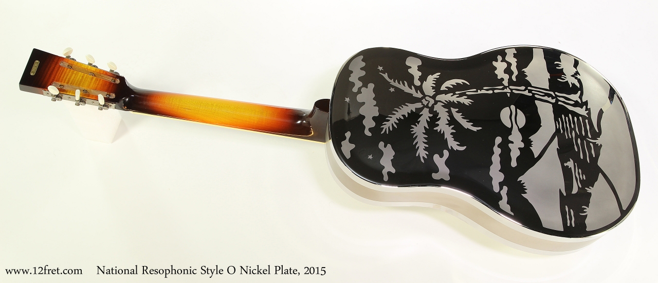 National Resophonic Style O Nickel Plate, 2015  Full Rear View