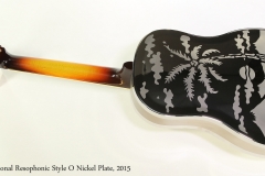 National Resophonic Style O Nickel Plate, 2015  Full Rear View