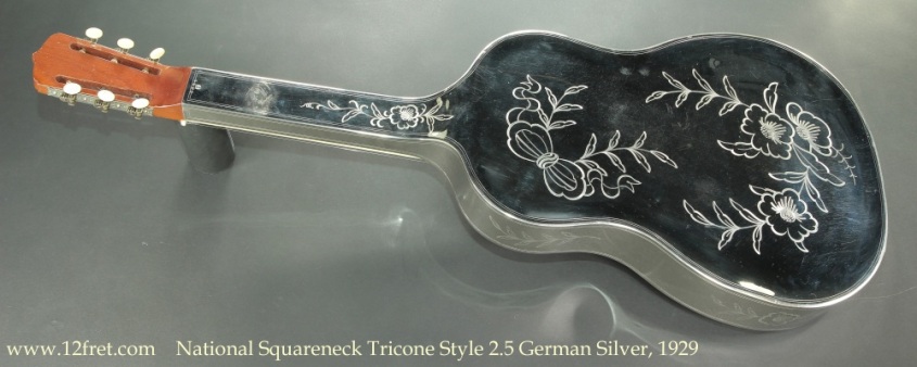 National Squareneck Tricone Style 2.5 German Silver, 1929 Full Rear View