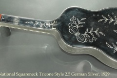 National Squareneck Tricone Style 2.5 German Silver, 1929 Full Rear View