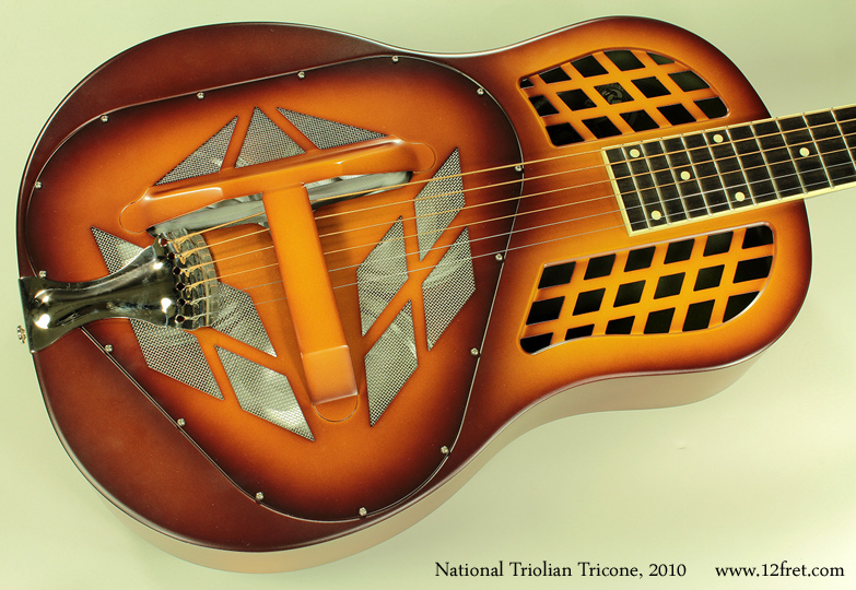 National Triolian Tricone 12-fret 2010 top