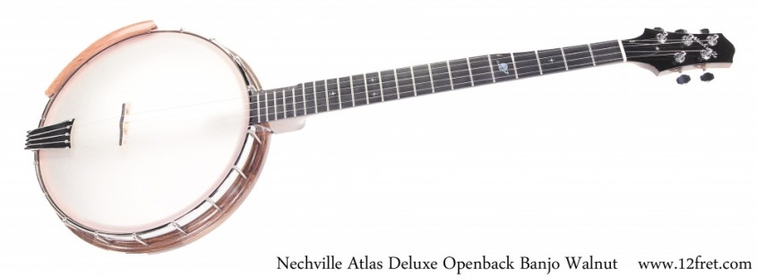 Nechville Atlas Deluxe Openback Banjo Walnut Full Front View