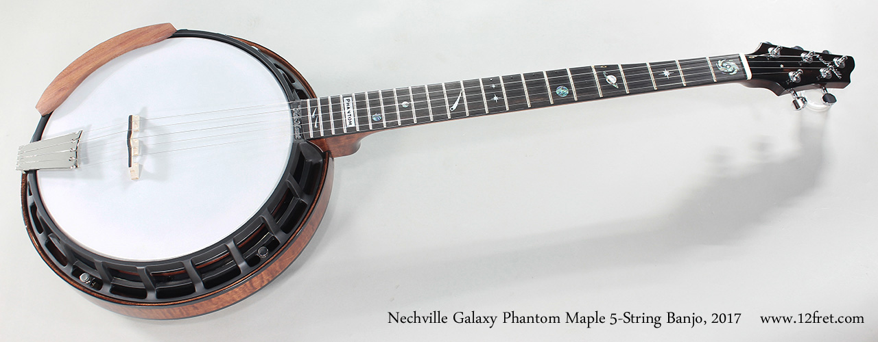 Nechville Galaxy Phantom Maple 5-String Banjo, 2017 Full Front View
