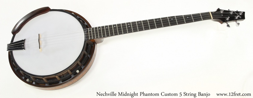 Nechville Midnight Phantom Custom 5 String Banjo Full Front View