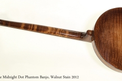 Nechville Midnight Dot Phantom Banjo, Walnut Stain 2012  Full Rear View