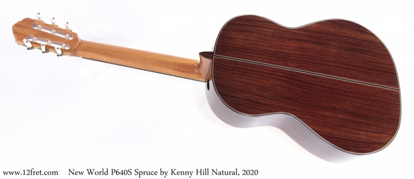 New World P640S Spruce by Kenny Hill Natural, 2020 Full Rear View