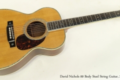David Nichols 00 Body Steel String Guitar, 2002 Full Front View