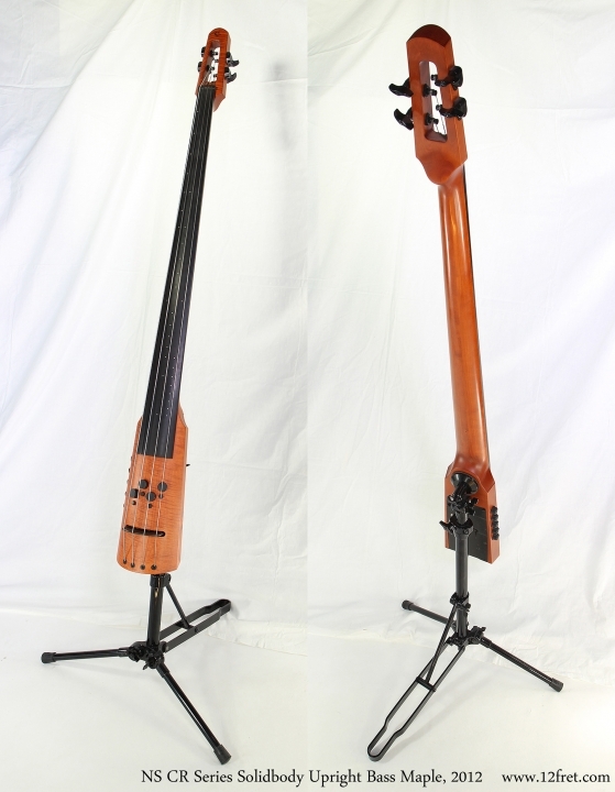 NS CR Series Solidbody Upright Bass Maple, 2012   Front and Rear Views