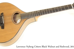 Lawrence Nyberg Cittern Black Walnut and Redwood, 2018 Full Front View