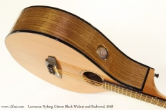 Lawrence Nyberg Cittern Black Walnut and Redwood, 2018 Side Port View