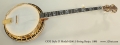 ODE Style D Model 6500 5-String Banjo, 1980 Full Front View