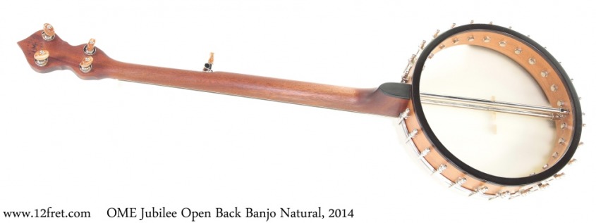OME Jubilee Open Back Banjo Natural, 2014 Full Rear View