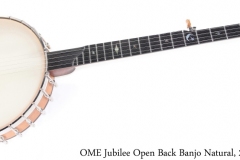 OME Jubilee Open Back Banjo Natural, 2014 Full Front View