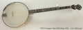 OME Sweetgrass Open Back Banjo, 2013 Full Front View