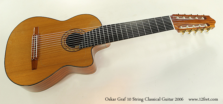 Oskar Graf 10 String Classical Guitar 2006 Full Front View