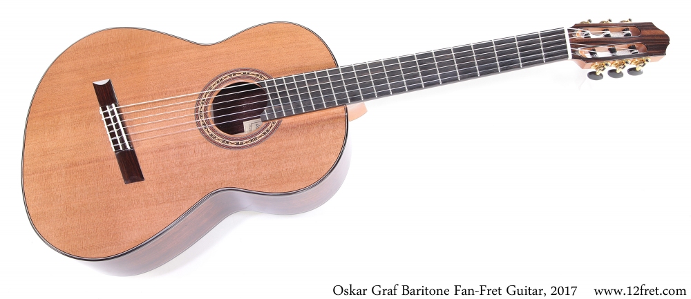 Oskar Graf Baritone Fan-Fret Guitar, 2017 Full Front View