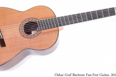 Oskar Graf Baritone Fan-Fret Guitar, 2017 Full Front View